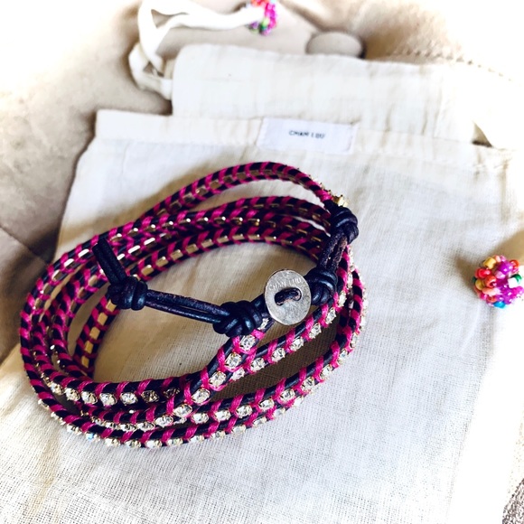 Chan Luu Jewelry - Chan Luu Leather & Crystal Wrap Bracelet